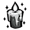 Sticker 🕯 black doodle ♠️ @cute_enot_art