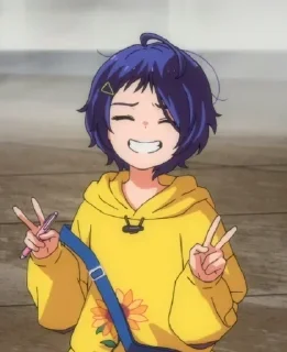 Video sticker 😁 Anime cutie 🥰 | @MIYAM0T0zAKIRA