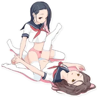 Sticker 👩‍❤‍👩 Хентайчик Ути — @stckrRobot