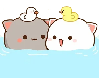 Телеграм стикер 🧖‍♀ Peach Goma Cats @PeachLovesGoma