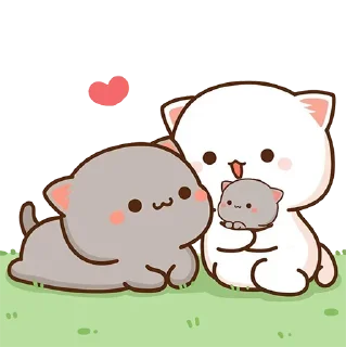 Телеграм стикер 👶 Peach Goma Cats @PeachLovesGoma