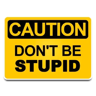 Video sticker 🤦‍♂️ Warning_signs