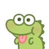 Video sticker 😊 Крокодиль...