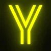 Sticker 🔠 ABC Neon Yellow @emojiwallart