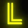Sticker 🔠 ABC Neon Yellow @emojiwallart