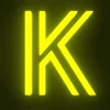 Sticker 🔠 ABC Neon Yellow @emojiwallart