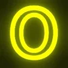 Sticker 🔠 ABC Neon Yellow @emojiwallart