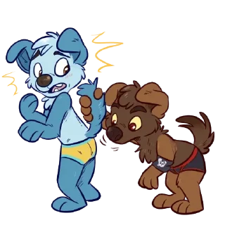Telegram sticker 😬 Kinky Cubs — @stckrRobot