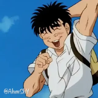 Video sticker 🍶 - ᗷY @ahMshY 𓉮 . Hajime no Ippo