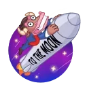 Telegram sticker 🚀 Investment Mammals
