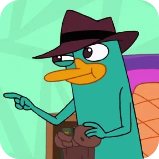 Telegram sticker 😏 Perry the Platypus @helping5
