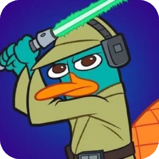 Telegram sticker 😠 Perry the Platypus @helping5