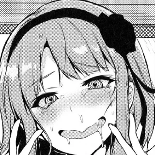 Telegram sticker 🤤 @PandaSenPaiBot | Pack 18 | Lust