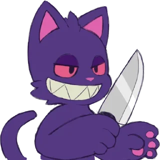 Телеграм стикер 🔪 Cheshire