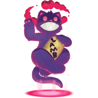 Телеграм стикер 👿 Cheshire