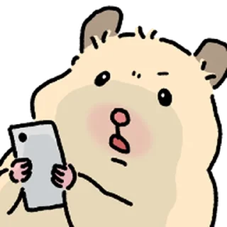 Telegram sticker ⭐ 햄스터 확대 5 by 뾰로롱🍭
