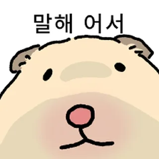 Video sticker ⭐ 햄스터 확대 5 by 뾰로롱🍭