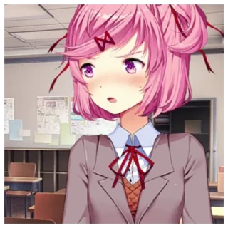 Telegram sticker 🌡 ‧ ♡₊ 🧁⊹ нацуки ₊ ♡.° by @anime_stickerr