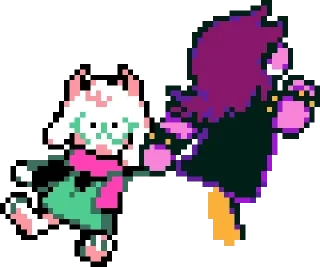 Telegram sticker 💪 Ralsei Sprites