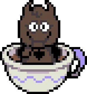 Telegram sticker ☕️ Ralsei Sprites