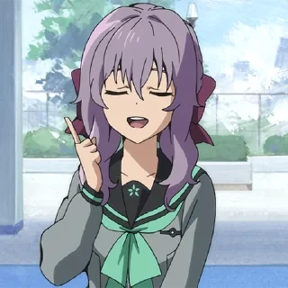 Телеграм стикер 💜 Shinoa Hiragi @xxTokyo_Art