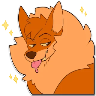Telegram sticker 😏 Big Coyote 🐾