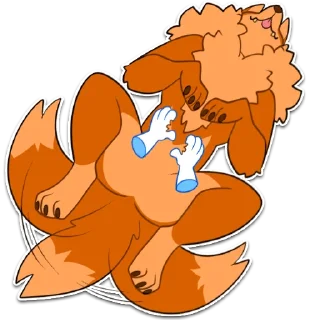 Telegram sticker 🖐️ Big Coyote 🐾