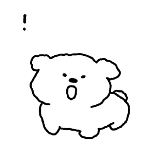 Sticker 💬 인성 삐뚤삐뚤 몽시기 By @KakaoEmoticon