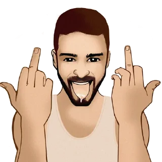 Telegram sticker 🖕 fuck