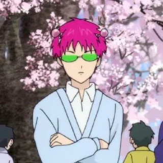 Sticker 🌸 Saiki kusuo^._.^ :: @fStikBot
