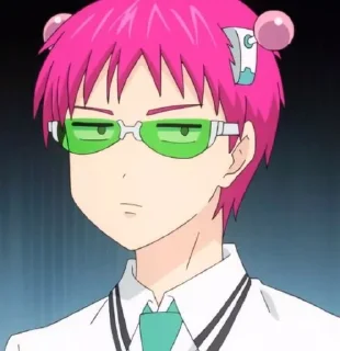 Telegram sticker 🌸 Saiki kusuo^._.^ :: @fStikBot