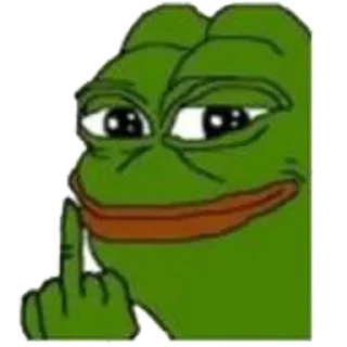 Telegram sticker 🖕 Pepe