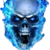 Sticker 💀 blue skull - @tgem...