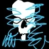 Sticker 💀 blue skull - @tgemojis
