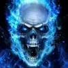 Video sticker 💀 blue skull - @tgem...