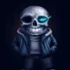 Sticker 💀 blue skull - @tgemojis