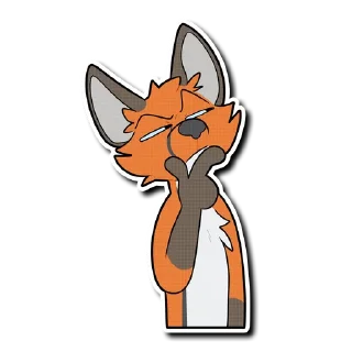 Telegram sticker 🤔 Rex the Fox