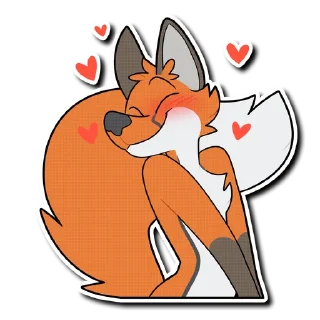 Telegram sticker 🥰 Rex the Fox