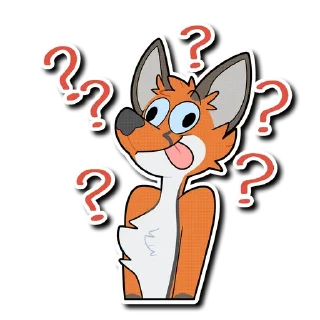 Telegram sticker ❓ Rex the Fox
