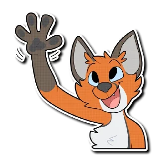 Telegram sticker 👋 Rex the Fox