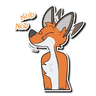 Telegram sticker 😊 Rex the Fox