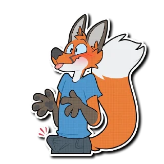 Telegram sticker 😳 Rex the Fox