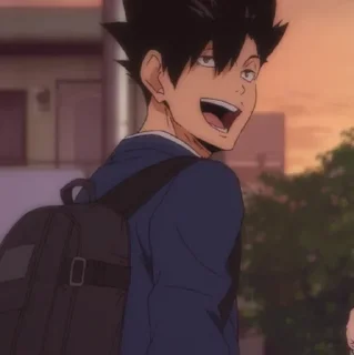 Telegram sticker 🖤 - 𝐽𝑂𝐼𝑁 : @AHMSHY . Tetsurou Kuroo