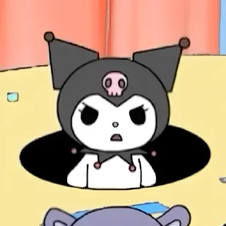 Telegram sticker 🤨 Kuromi 🎀✨ @stickersglobal