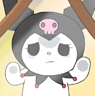 Telegram sticker 😕 Kuromi 🎀✨ @stickersglobal