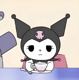 Telegram sticker 😐 Kuromi 🎀✨ @stickersglobal