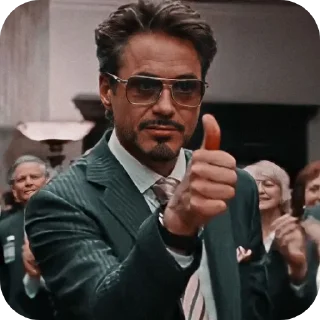 Telegram sticker 👓 Tony stark @VON_zoro