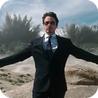 Sticker 👔 Tony stark @VON_zoro