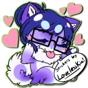 Telegram sticker © Splice's pet play pack by Loveless Kia