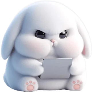 Telegram sticker 📱 Вислоухая зайка @Nyasticks